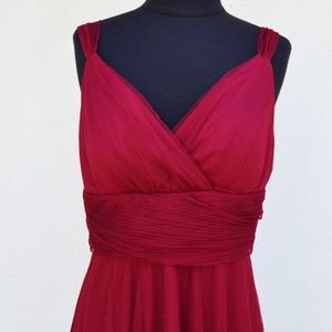 Red Sleeveless Tulle